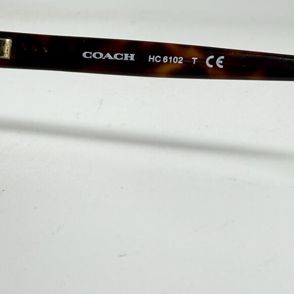 Coach Eyeglasses HC 6102 5120 Dark Tortoise 51-18-140 Brown FRAMES ONLY H19861 - Picture 6 of 7